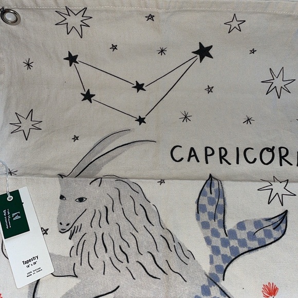 NWT urban outfitters zodiac sign,“Capricorn” tapestry - Picture 2 of 4